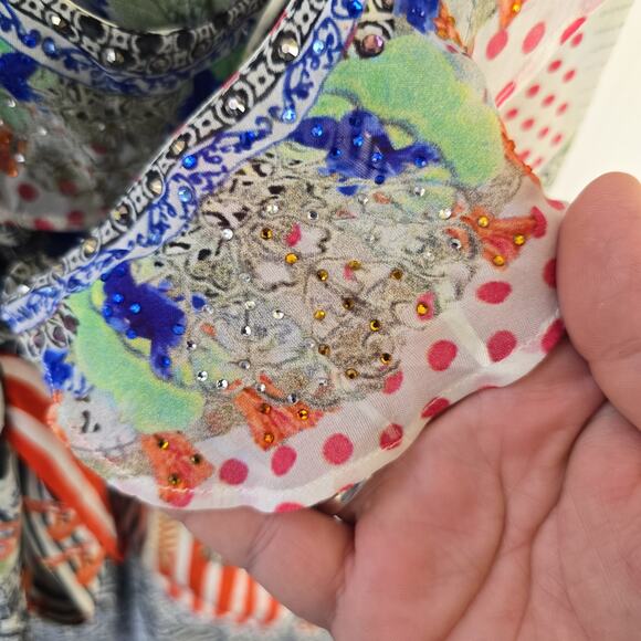 Camilla Franks Meet Me Here Short Wrap Frill Dress Size L - Picture 6 of 14